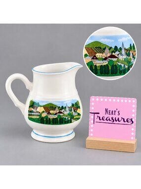 Vintage Sango MONTGOLFIER 3775 Scene Hot Air Ballon Wendy Klein Ceramic Creamer